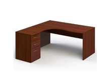 Стол угловой Стандарт 158х158х74 с тумбой на 3 ящика