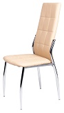 Стул Дорис Хром Светло-бежевый
