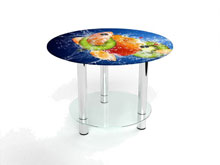 Круглый журнальный стол с полкой Sweet Mix 60х60