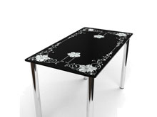 Стеклянный стол Цветок