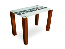 Стеклянный стол Цветы рая