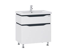 Тумба ALESSA 80 серая с умывальником