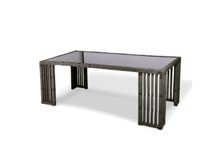 Стол обеденный Kailash столешница стекло триплекс тонированное