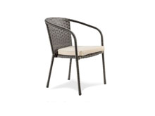 Стул Terrace Light 56х60х80 широкий ротанг с мягким сидением