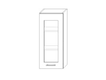 Тумба София Престиж супермат верх 40х92,5 витрина