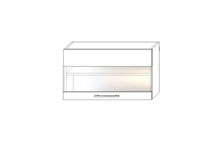 Тумба Шарлотта верх 80х45 витрина