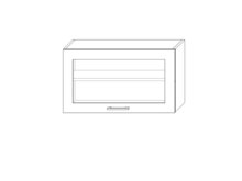 Тумба София Престиж супермат верх 80х45 витрина