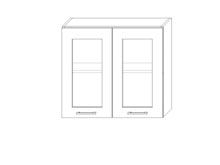 Тумба София Престиж супермат верх 80х71,8 витрина