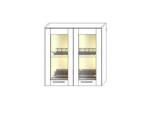 Тумба Шарлотта верх 80х71,8 витрина сушка