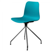 Velvet Chrome cтул бирюзовый