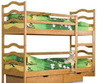 Двухъярусная кровать-трансформер София 80х190