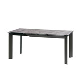 Vermont Iron Grey стол раскладной глазурованное стекло 120-170 см