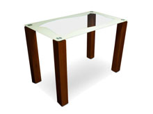 Стеклянный стол Волна